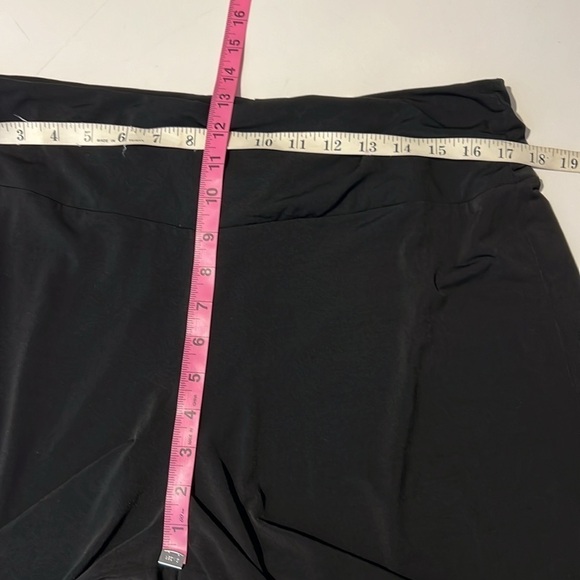 Lane Bryant Womens Black Wide Leg Pull On Cropped Pants Size 14/16 - Picture 7 of 10
